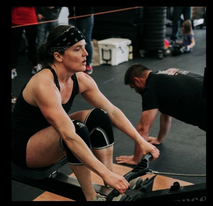 Trainer taking a breath between workout