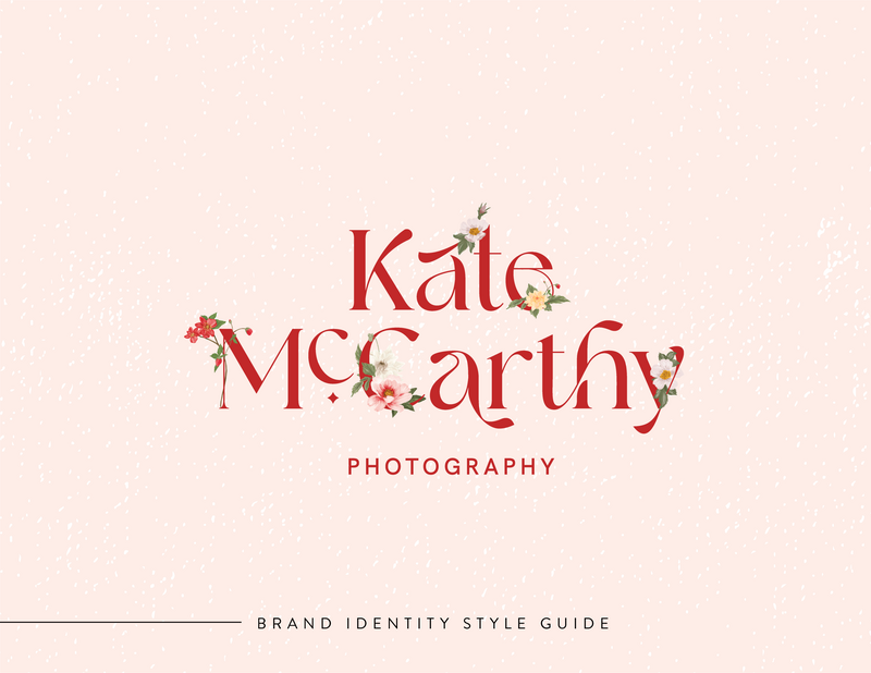 Kate McCarthy - Brand Identity Style Guide_Cover
