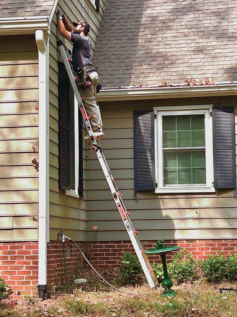 Gold chandelier installed by Evergreen Electric in Marietta