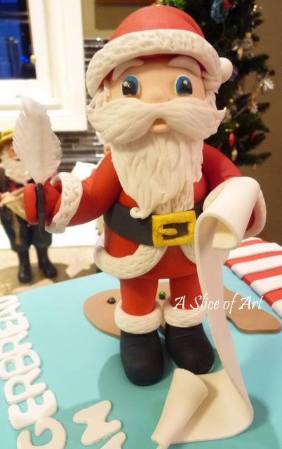 santa figure fondant