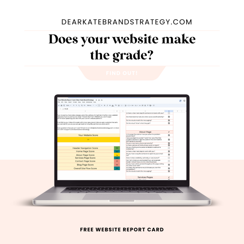 Graphic for Your Website Report Card showint a computer screen with a website audit tool