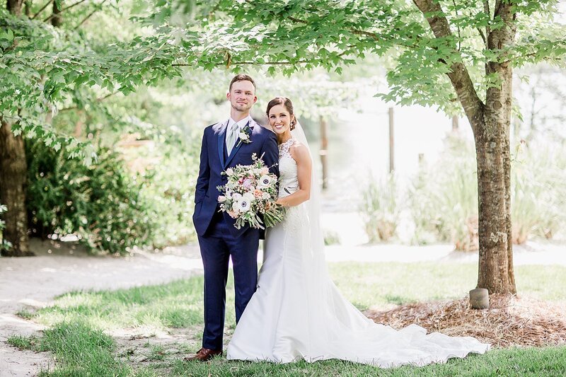 bride and groom by Knoxville Wedding Photographer, Amanda May Photos