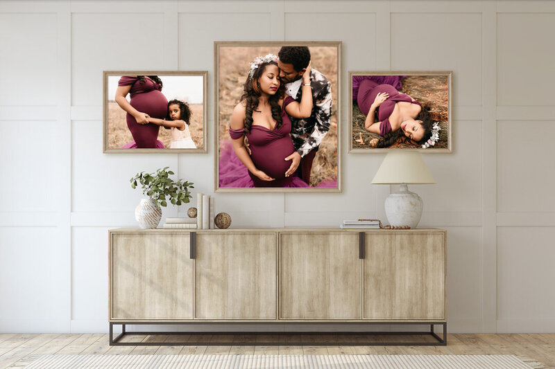 Lansing Maternity Photography photographs on wall by For The Love Of Photography