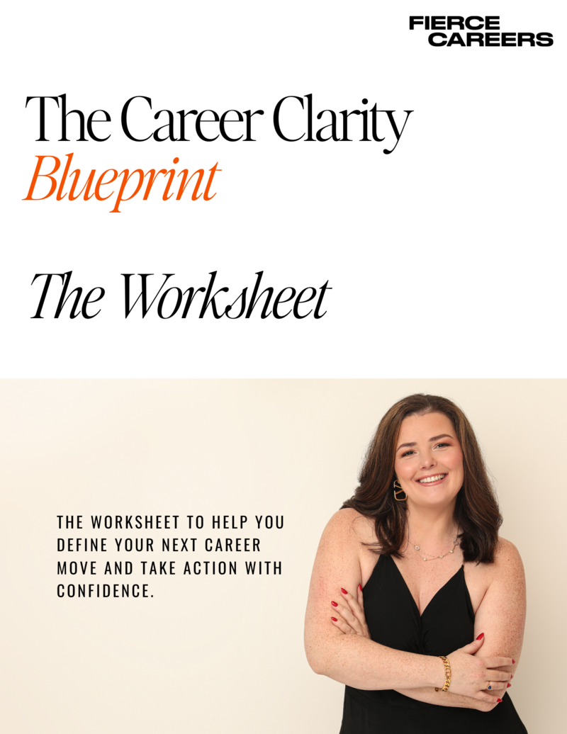 Career Clarity Blueprint Worksheet Cover