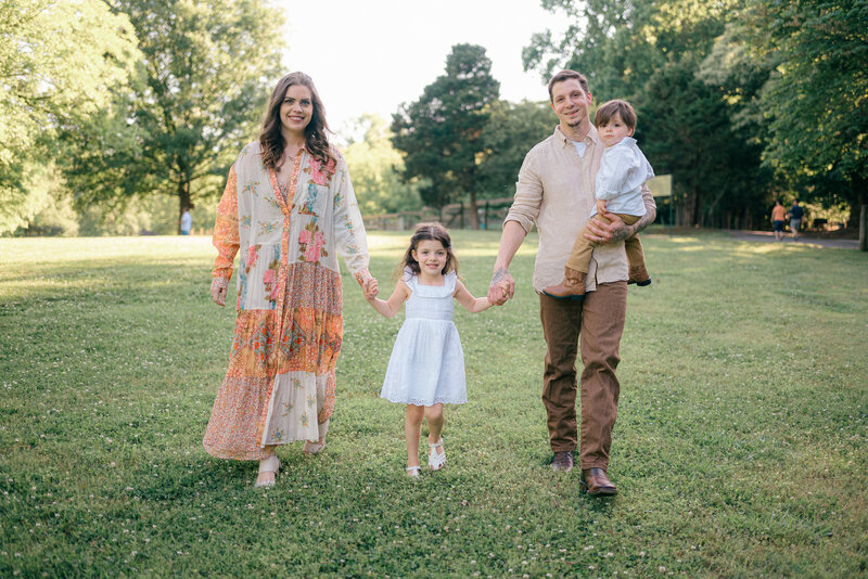 Mom embraces toddler girl in Alpharetta Family Photography session.