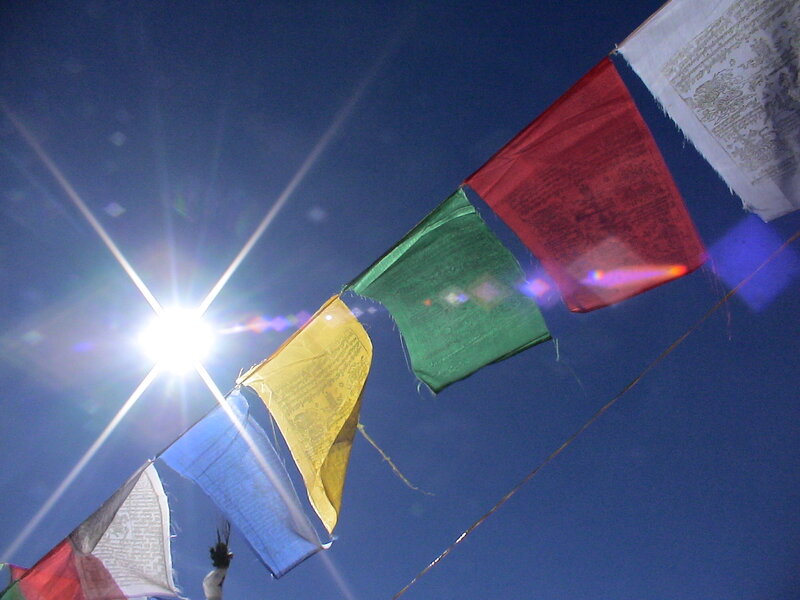 Sun and Prayer flags Harry Farthing header