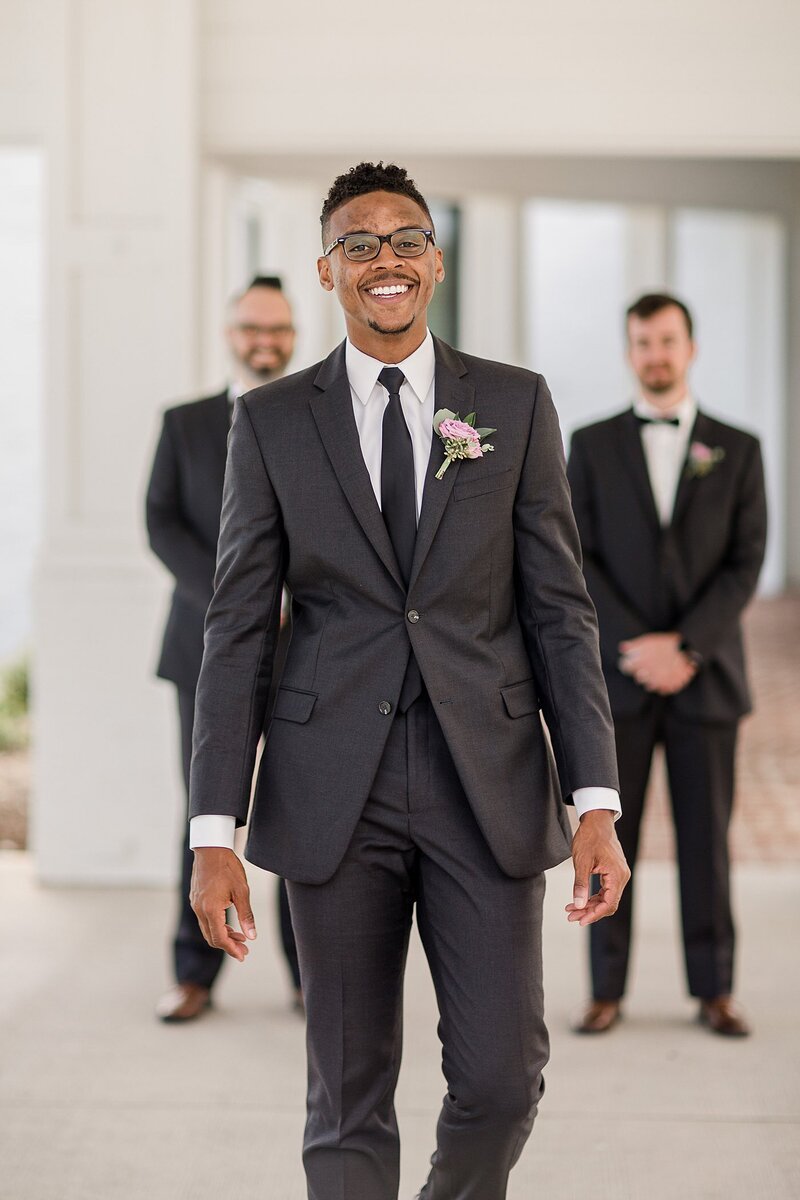 groom in tuxedo by Knoxville Wedding Photographer, Amanda May Photos