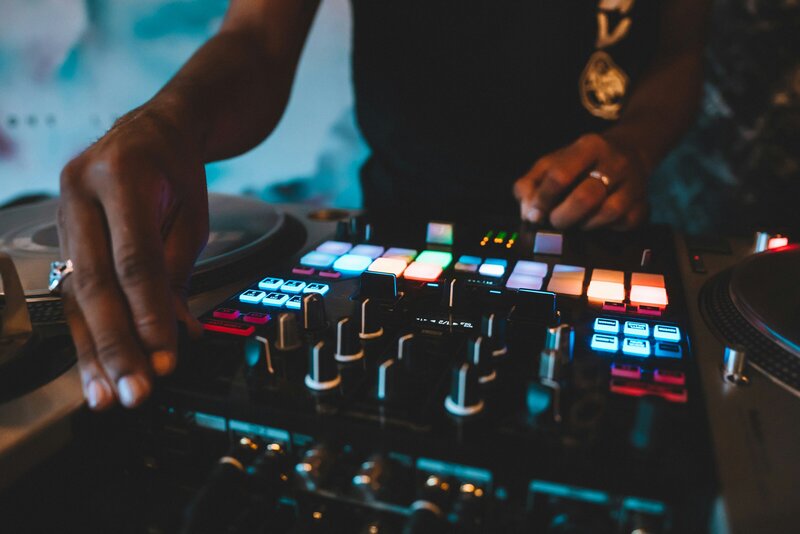 Hart and Main dj playing for a graduation party