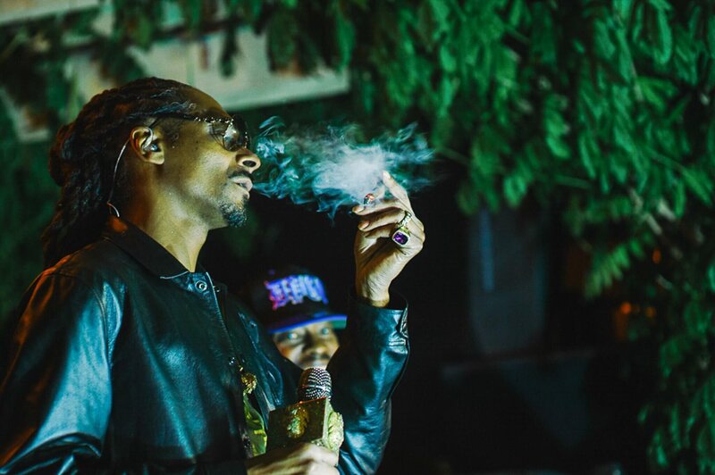Snoop dogg during a private party performance in Reno