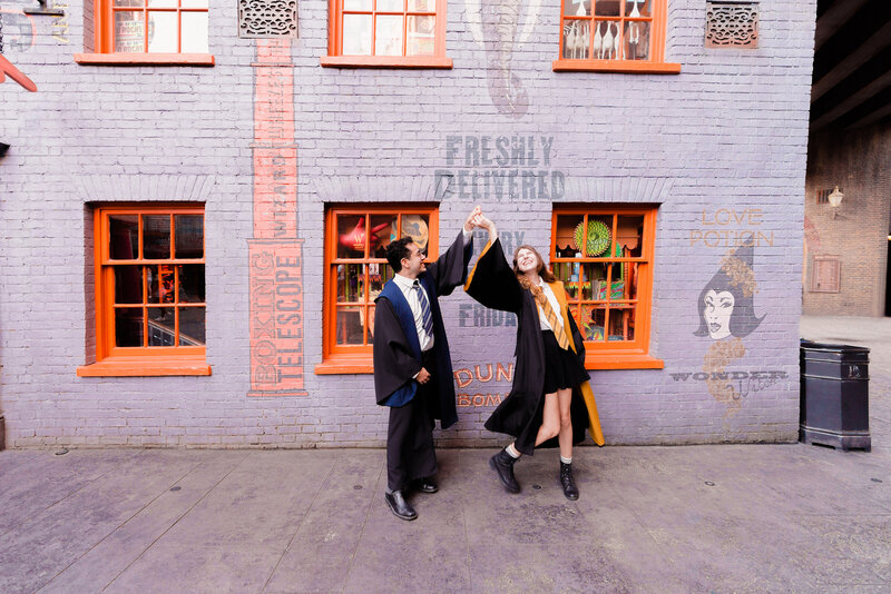Gabby Darling Photography engagement gallery Universal Studios Harry Potter World