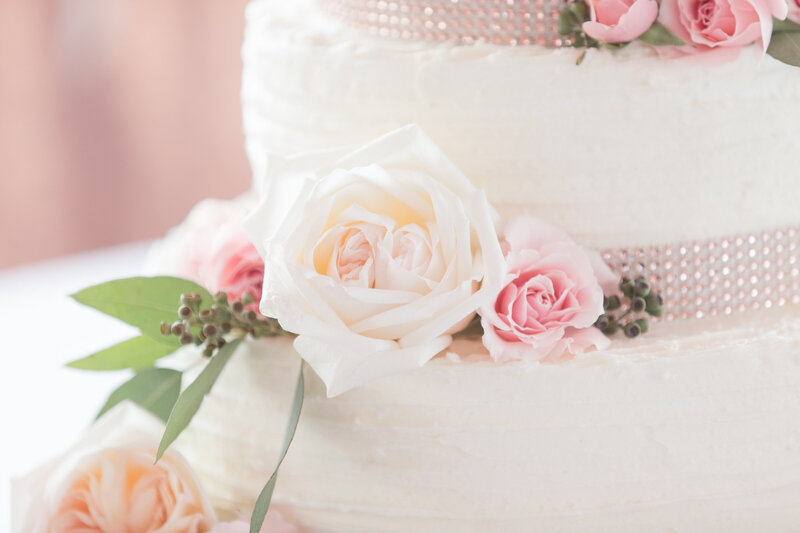 michigan wedding cake photographer pink