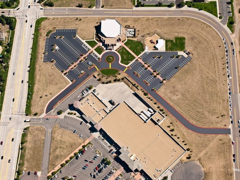 Parking Lot Aerial Photography