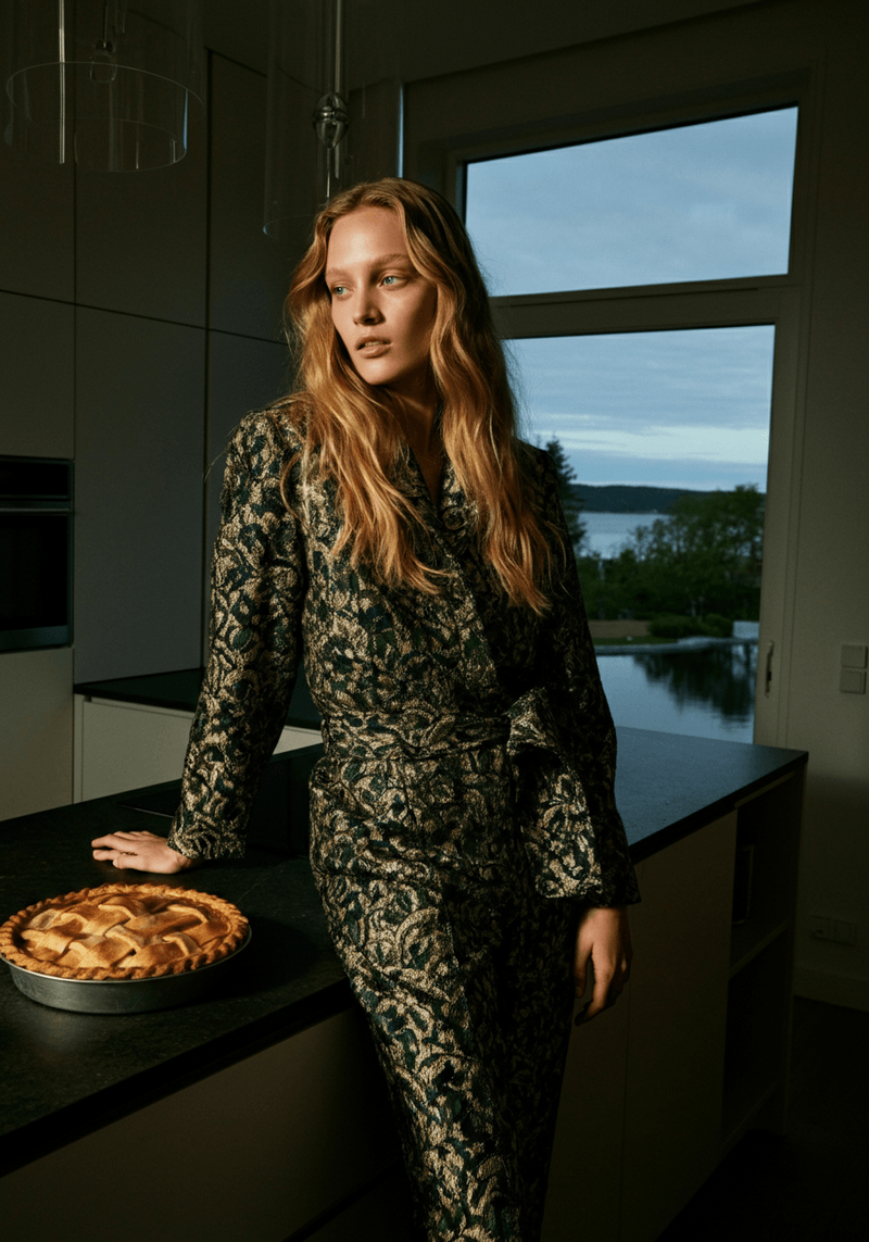 Ai image of a woman standing in kitchen