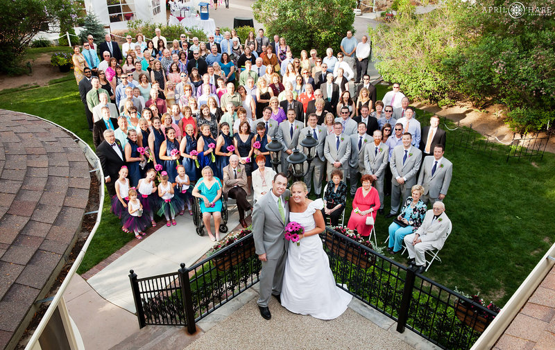 Entire wedding photographed at Tapestry House at June wedding in Fort Collins