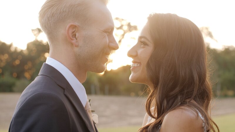 Golden hour wedding videography in East Texas