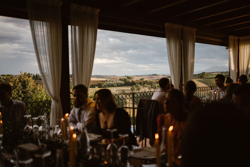 exclusive wedding venue in Val d'Orcia, Tuscany