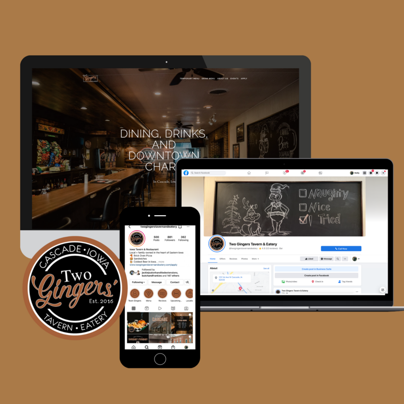 Two-Gingers-Tavern-Website-and-Social-Media-Branding