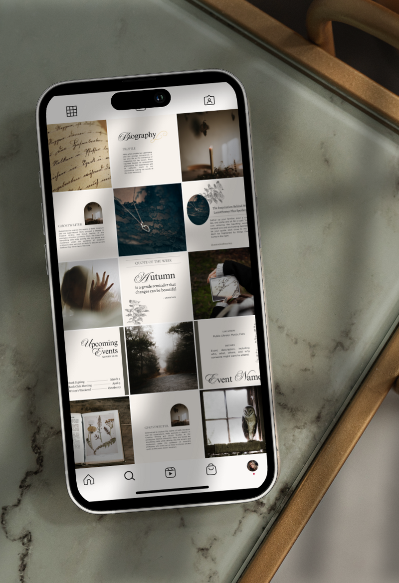 dark-academia-bookish-canva-templates-for-instagram 3