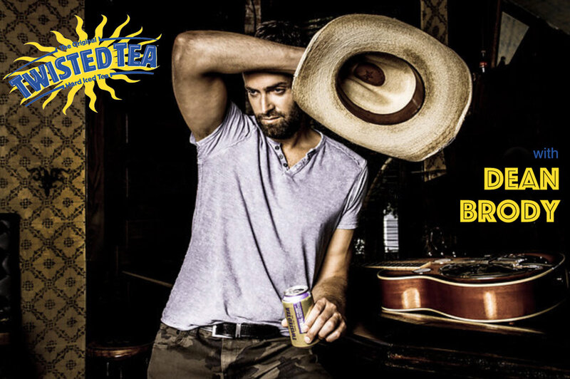 Dean Brody Twisted Tea Branding Image wiping forehead