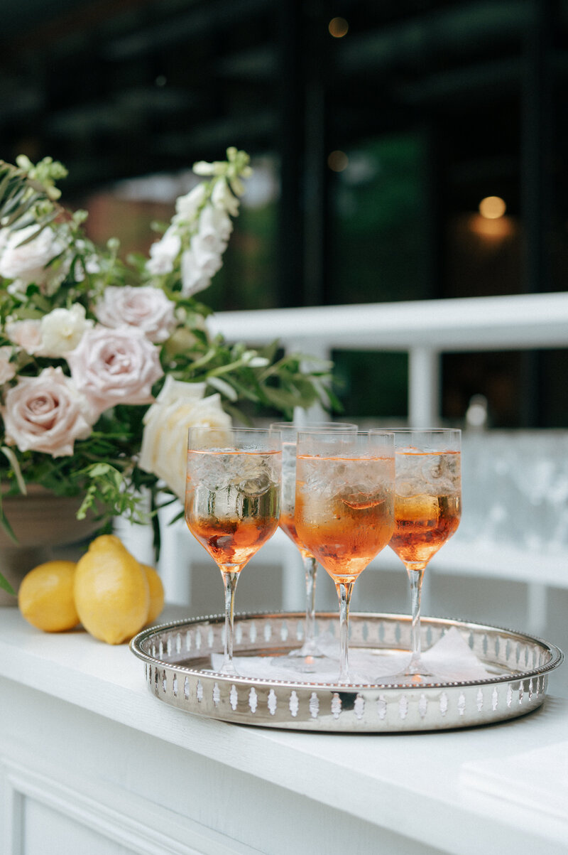 Detailed photograph of beautiful wedding accents at a Toronto wedding.
