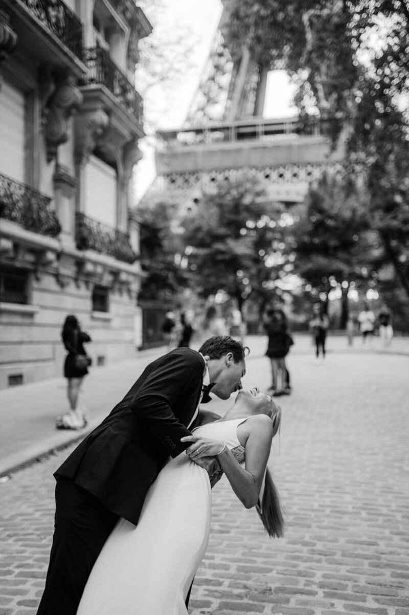 Bruiloft fotografie in Parijs bij Eiffeltoren Hadassah Fotografeert