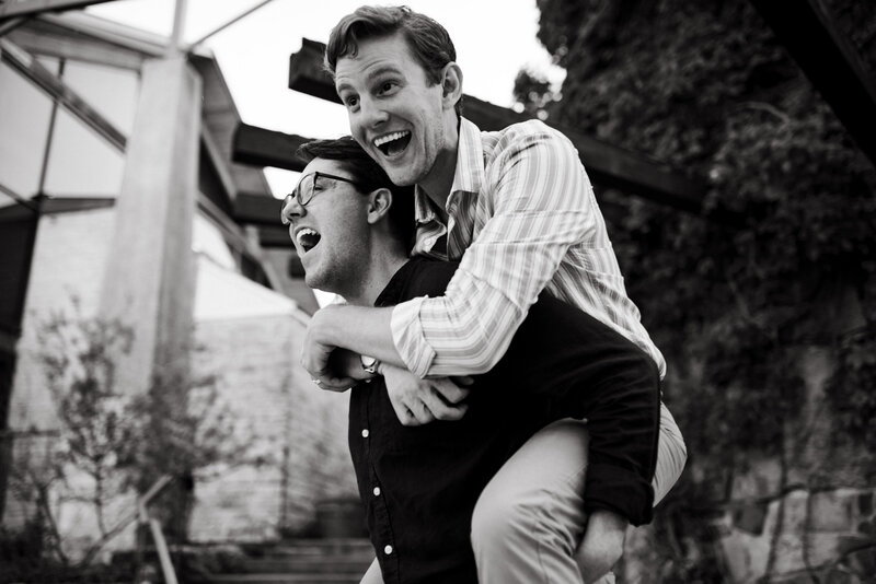 queer outdoor engagement session austin