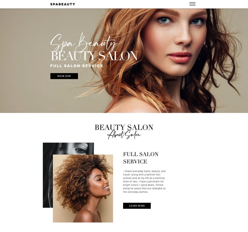 easy to use and responsive beauty website templates for setting up a striking, trendy and elegant online presence