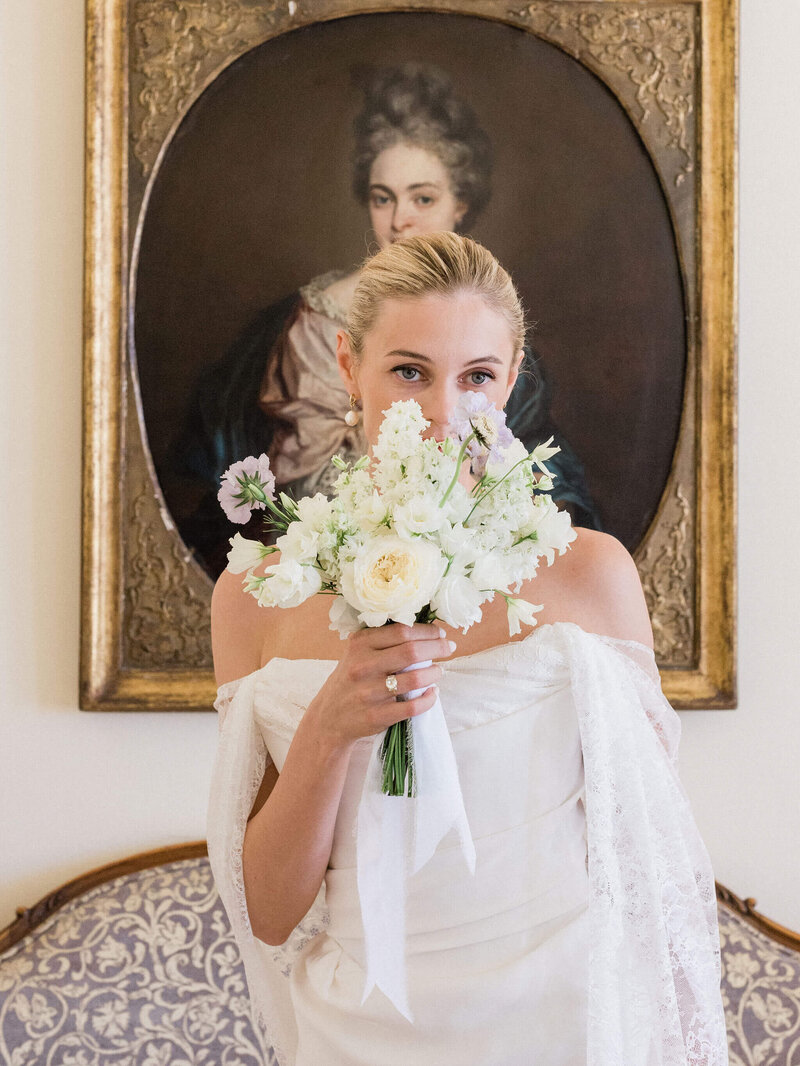 Victoria Engelen Flowers - A Vogue Wedding in France - WeddingChâteauNaudouGettingReadyHannah&Thomas-209