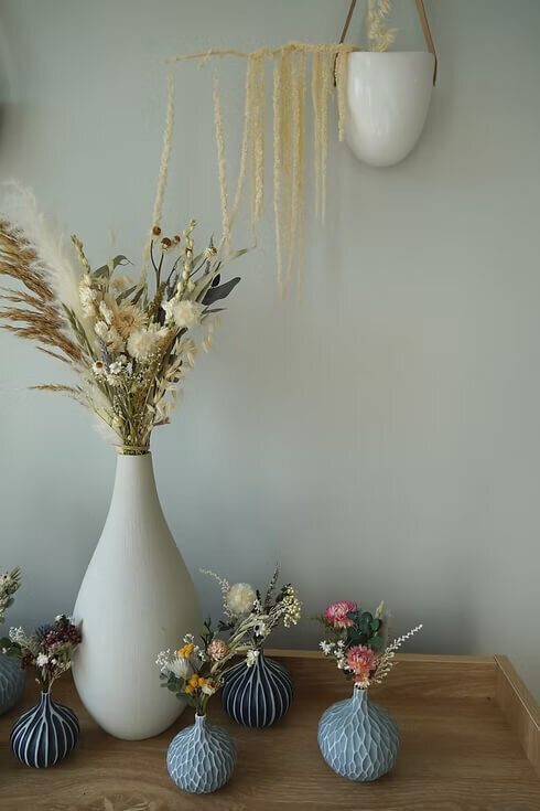 Lavender Sprig Vase Set (3)