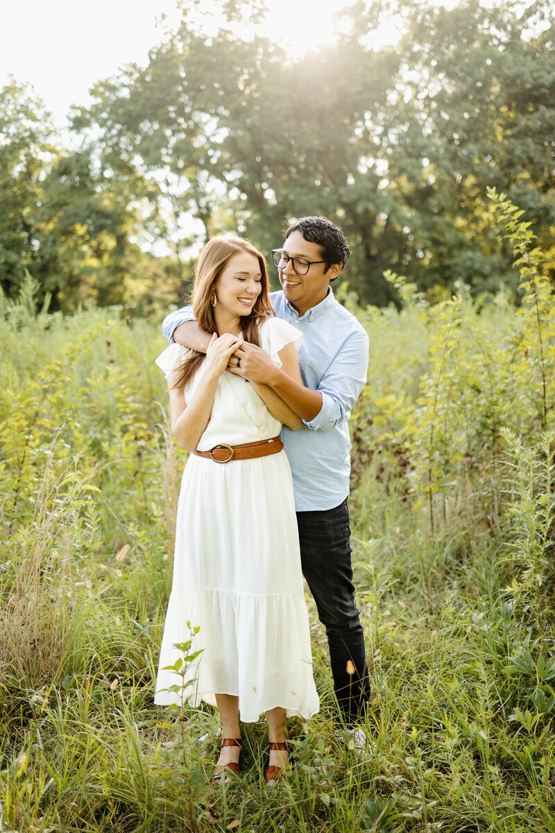Couple gets engaged in a field 30 minutes outside Nashville