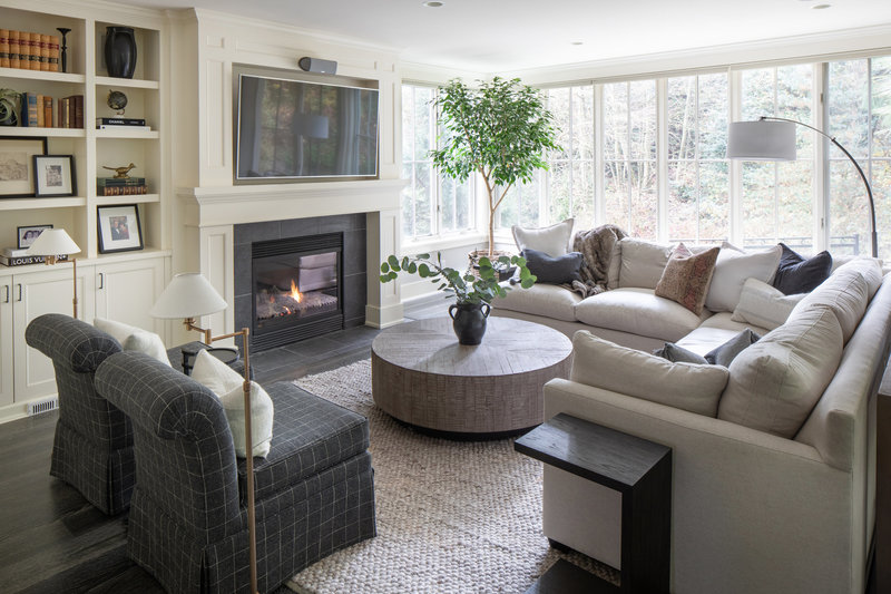 Mercer Island Living room by Seattle Area interior designer K. Peterson design