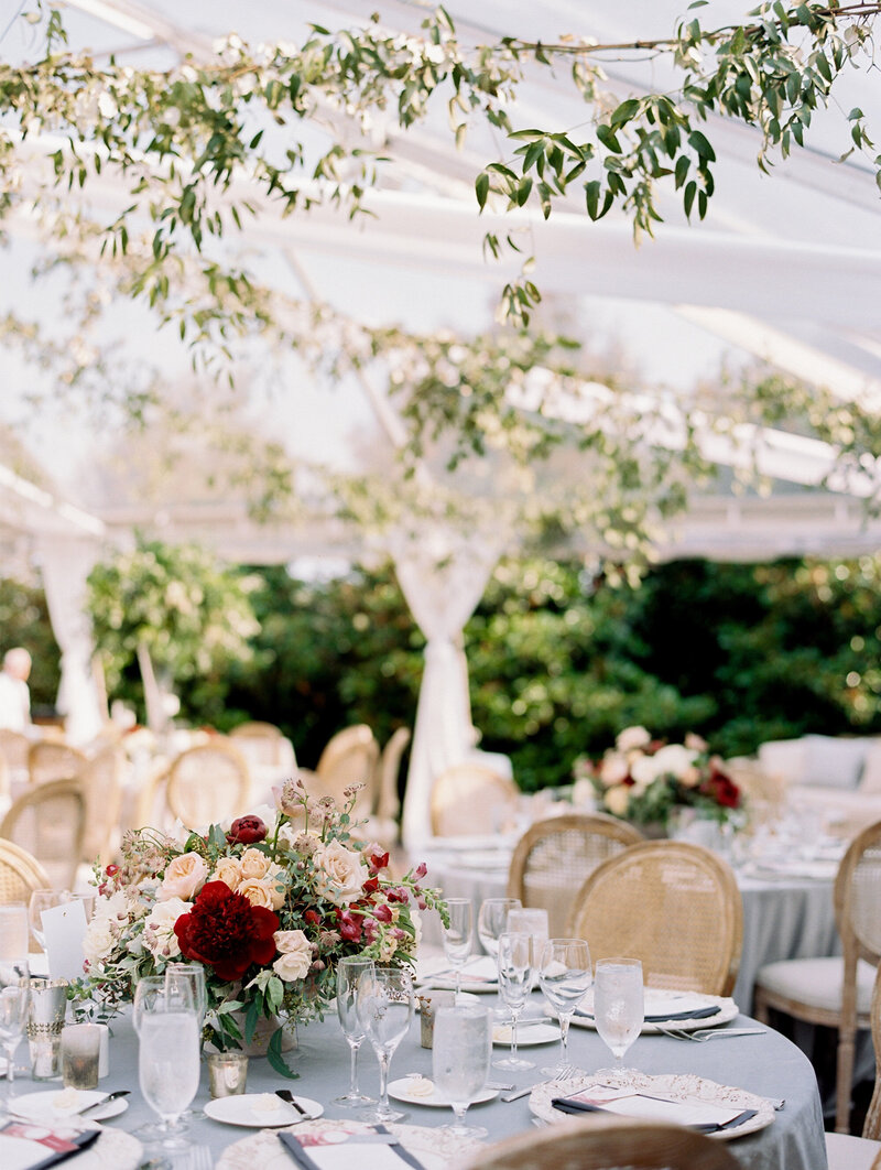 Romantic and Modern Wedding Reception with Clear Tent