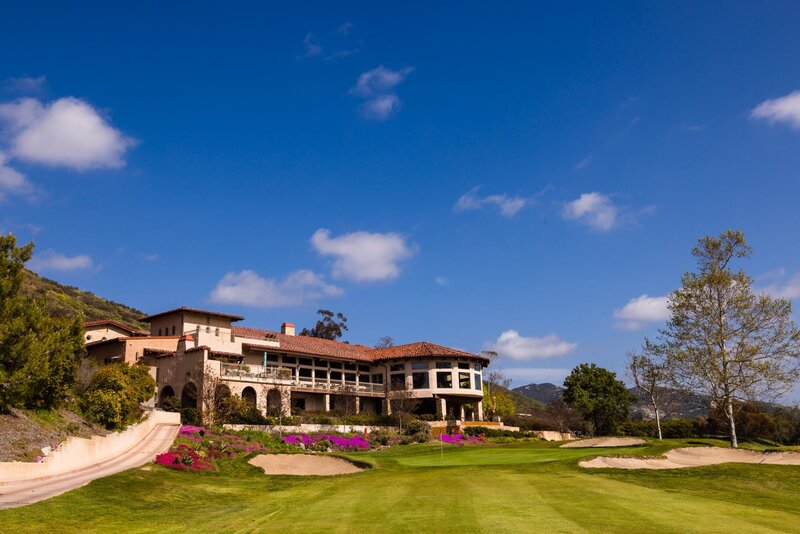 The grounds and main building at Vista Valley Country Club in San Diego.