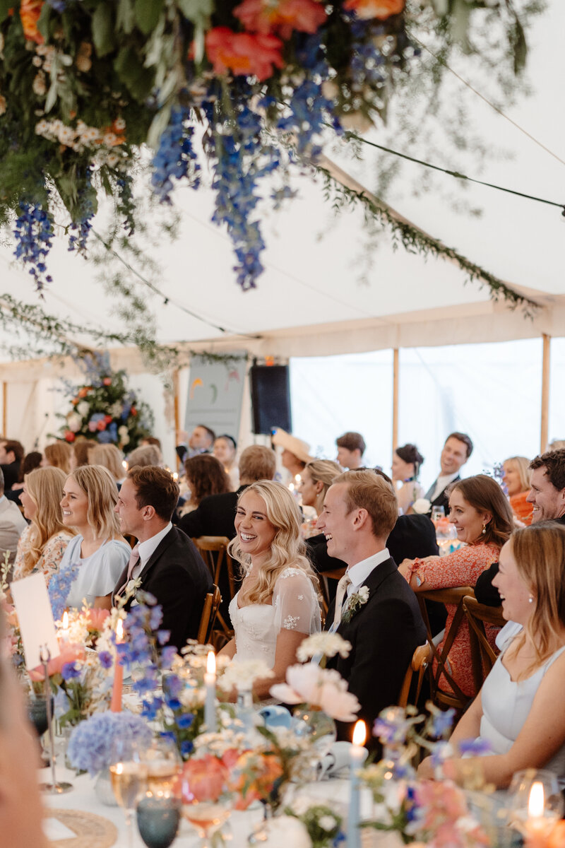 Barnsley House Cotswolds Wedding Photography - Outdoor Ceremony and Speeches