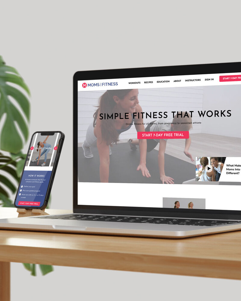 Website design for Moms Into Fitness