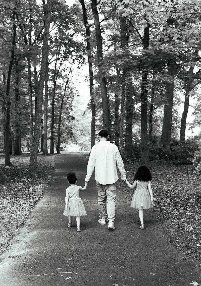 Diamond family walk with Daddy