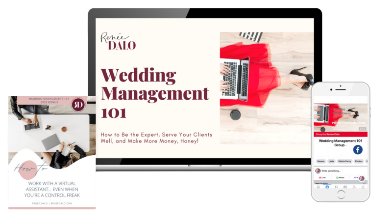Wedding Management 101 course