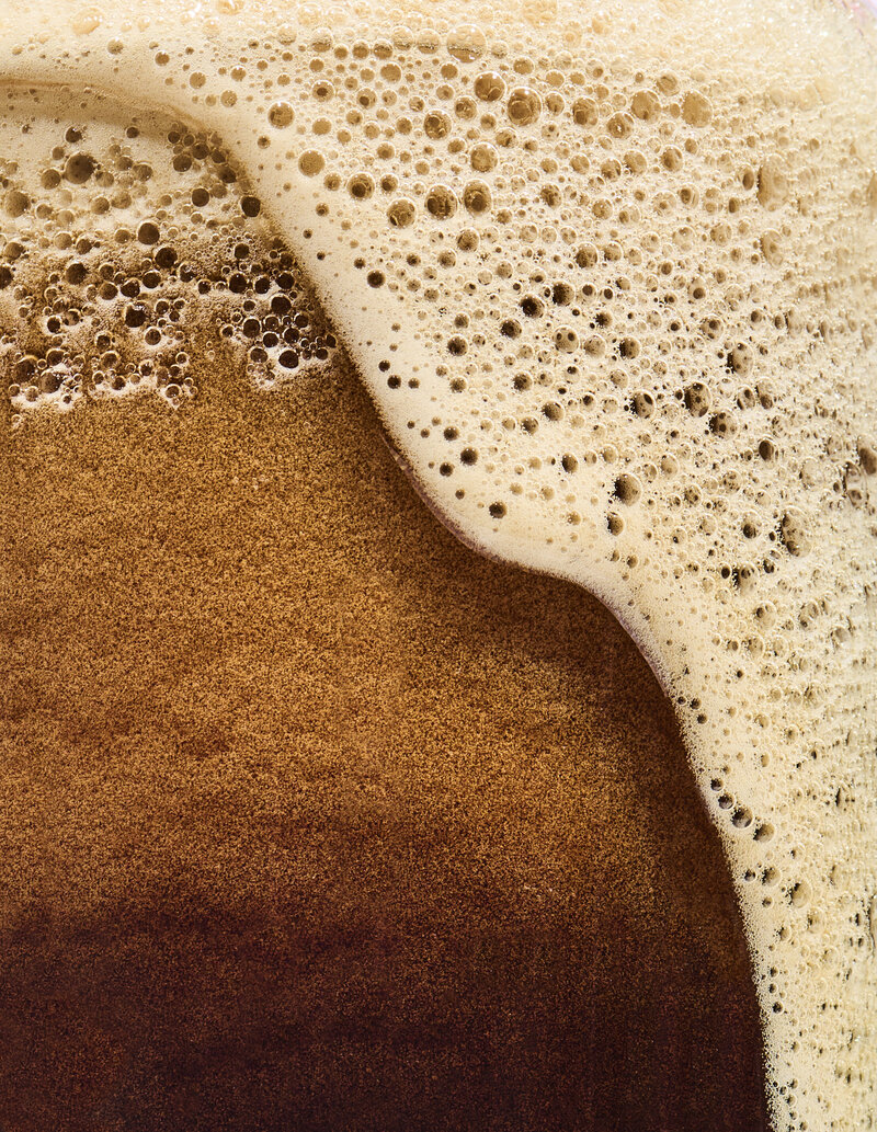 guinness beer macro photography