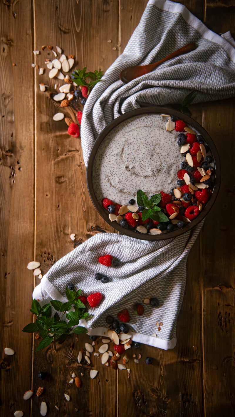 Coconut Milk Chia Seed Pudding with Berries - Lost in Musing-5