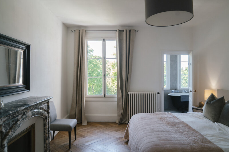 The penthouse suite at Chateau Charente.