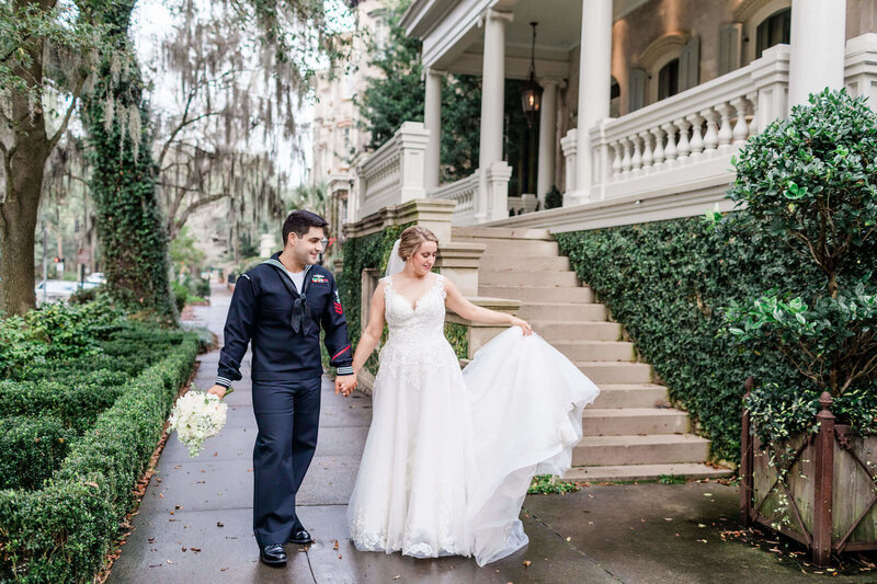 Kassi and Jame’s elopement at The Gastonian Inn in Savannah, Georgia