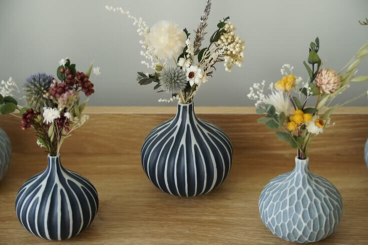 Thistle Sprig Vase Set (5)