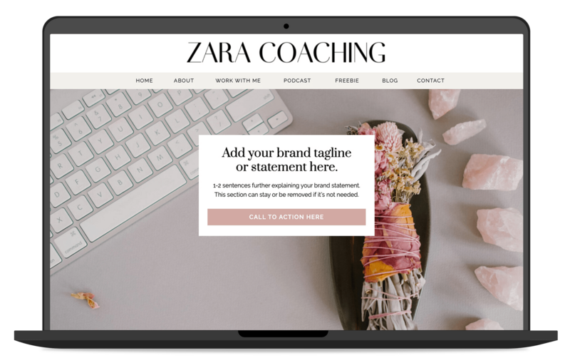 Zara Showit Website Template