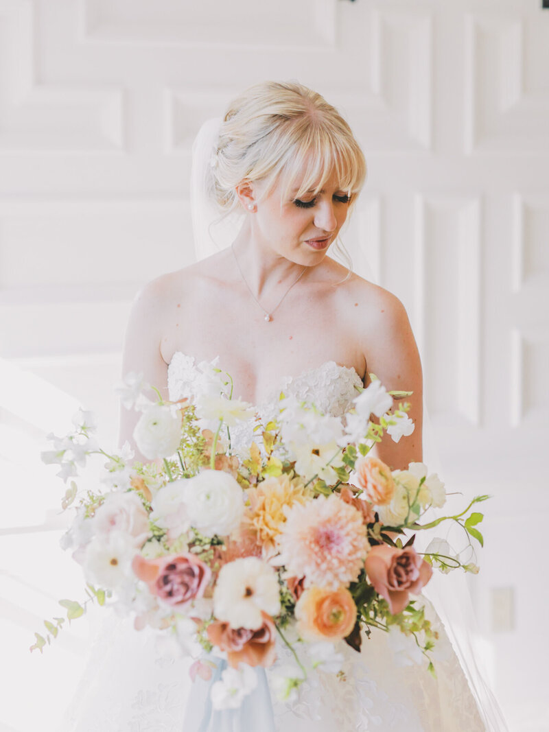 Bride with Bouquet - ©Jess Palatucci Photography