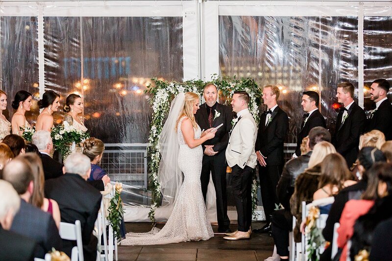 exchanging vows by Knoxville Wedding Photographer, Amanda May Photos