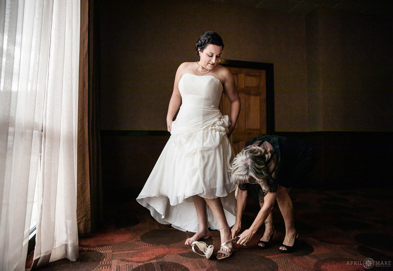 Bridal photography at The Golden Hotel in Colorado