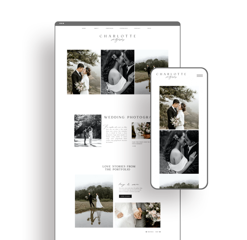 Charlotte Showit Website Template for Photographers