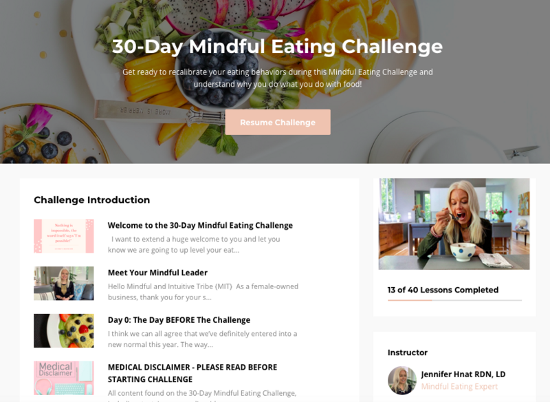 30 Day Mindful Eating Challenge with Nutrition Atlanta