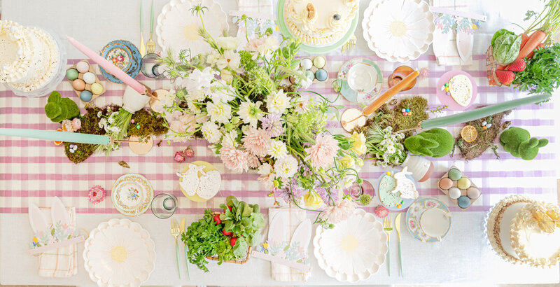 Spring themed table setting