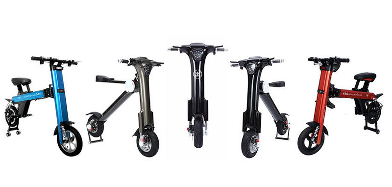 5 Electric Bikes line up;V&D Electric Bikes